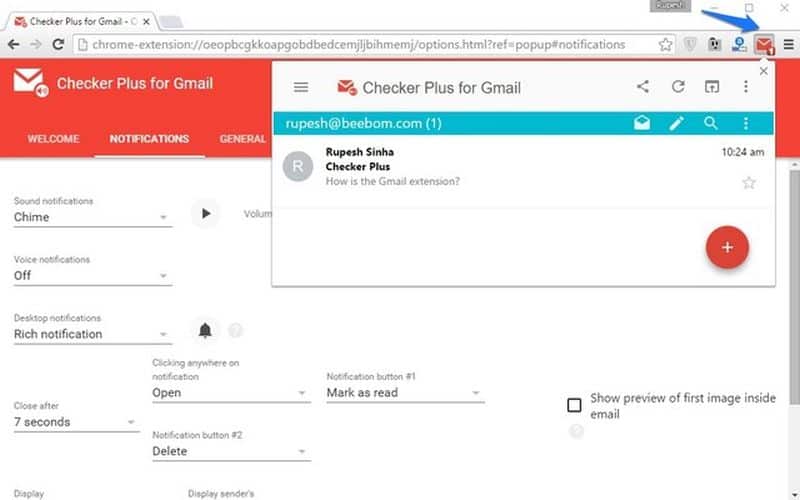 checker plus for gmail video email