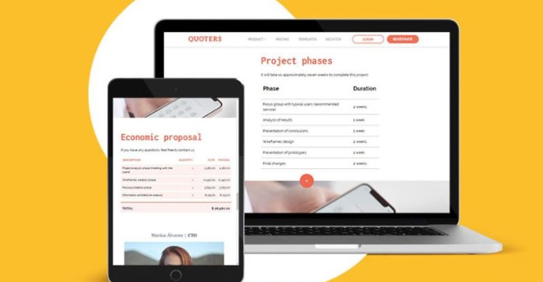 cloud based proposal creation with Quoters.io