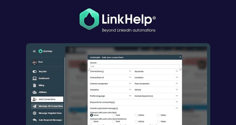 LinkHelp guarantees the complete security of your profile