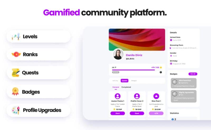 gamified community platform