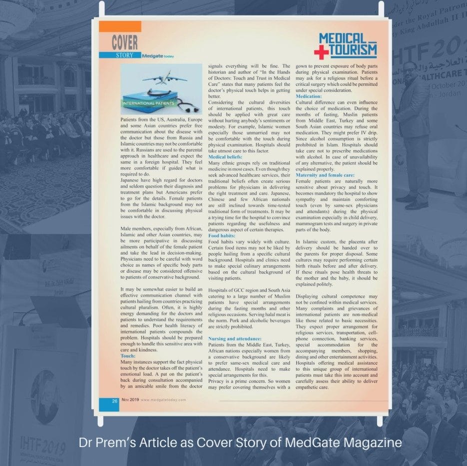 Dr Prem's Article On MedGate Magazine 3