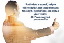 Just Believe in Yourself - Dr Prem Jaygasi Quotes