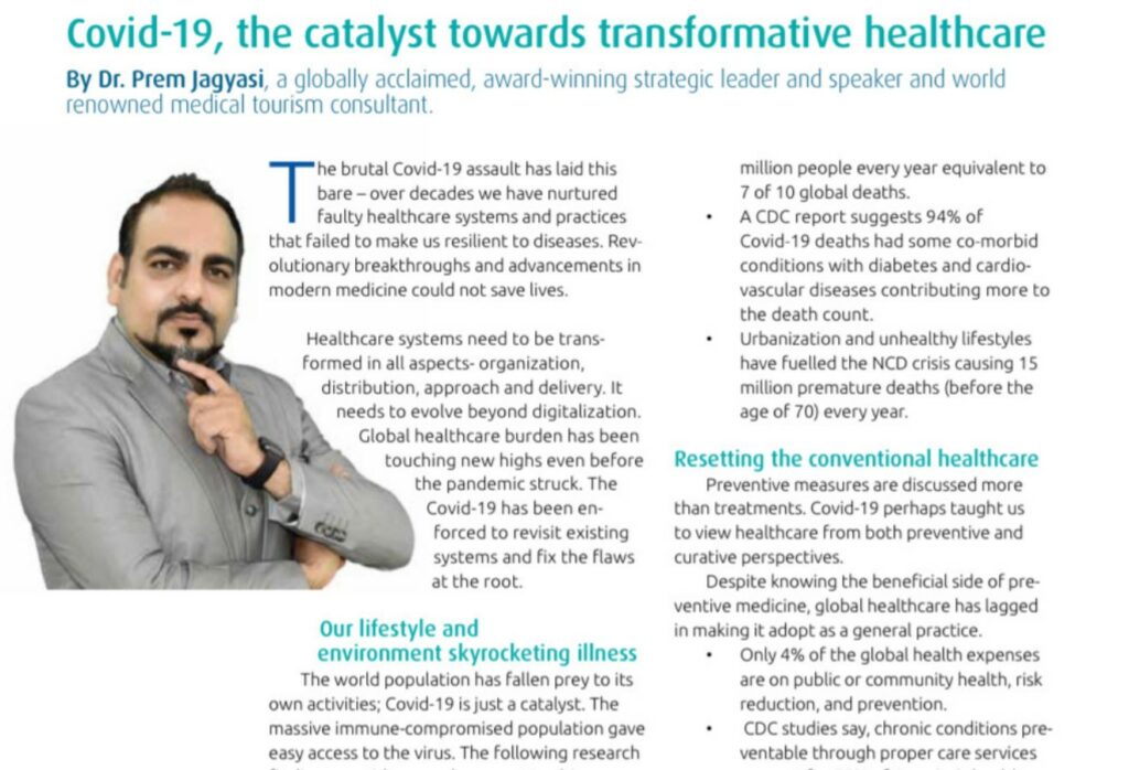 Covid-19, The Catalyst Towards Transformative Healthcare - Dr Prem Jagyasi 6