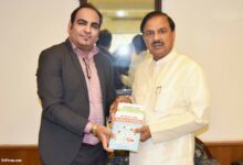 With Honourable Indian Cabinet Minister of Culture, Tourism and Civi Aviation - Dr. Mahesh Sharma BJP - Dr Prem Jagyasi