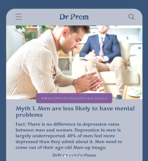 7 Myths on Men’s Mental Health and ways to deal with it1