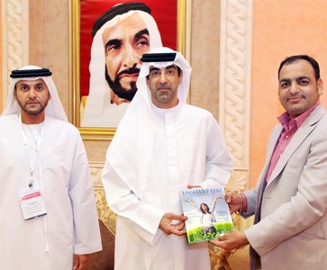Dr Prem with HE Health Minister of UAE