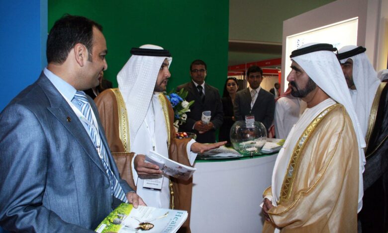 Dr Prem with Ruler of Dubai Mohammed bin Rashid Al Maktoum