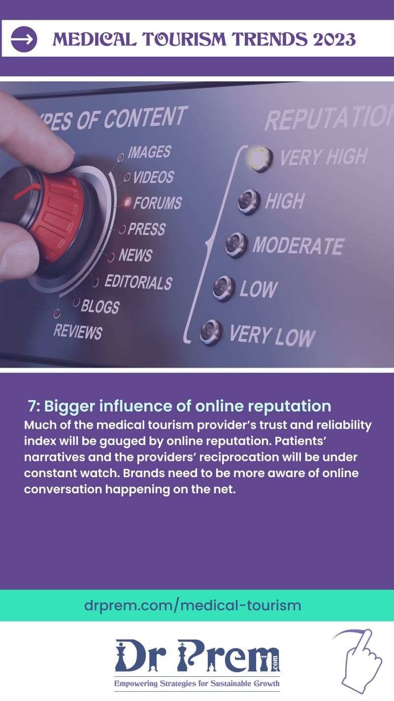 Bigger influence of online reputation