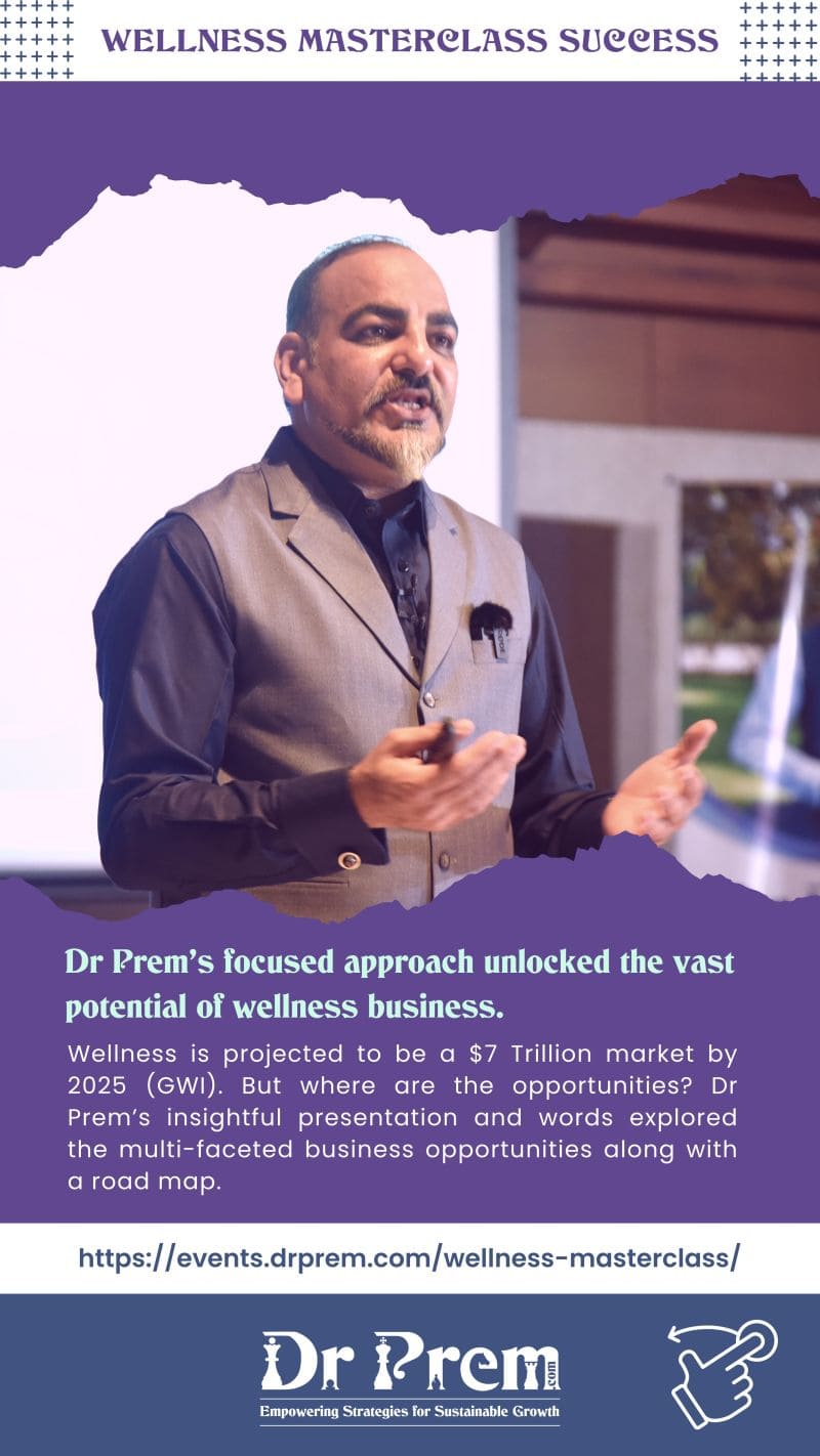 Dr Prem’s focused approach unlocked the vast potential of wellness business