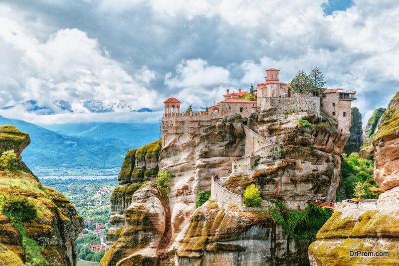 Meteora monastery, Greece. UNESCO heritage list