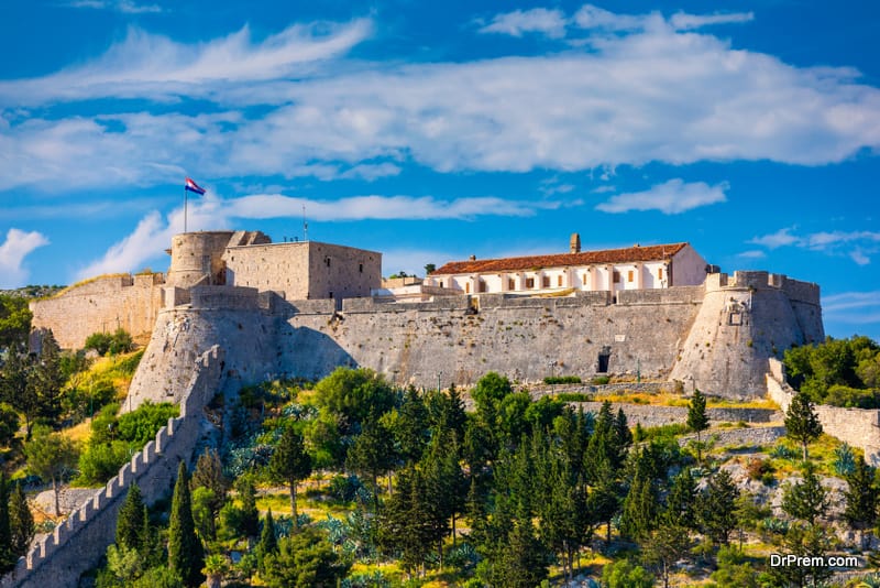 The Fortica fortress (Spanish Fort or Spanjola Fortres) on the Hvar island in Croatia