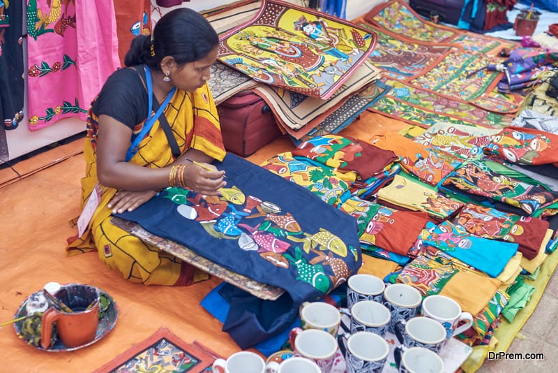 A female artisan busy at work 