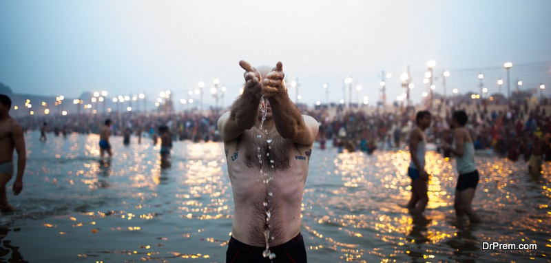 Hindu Pilgrim in Kumbh Mela