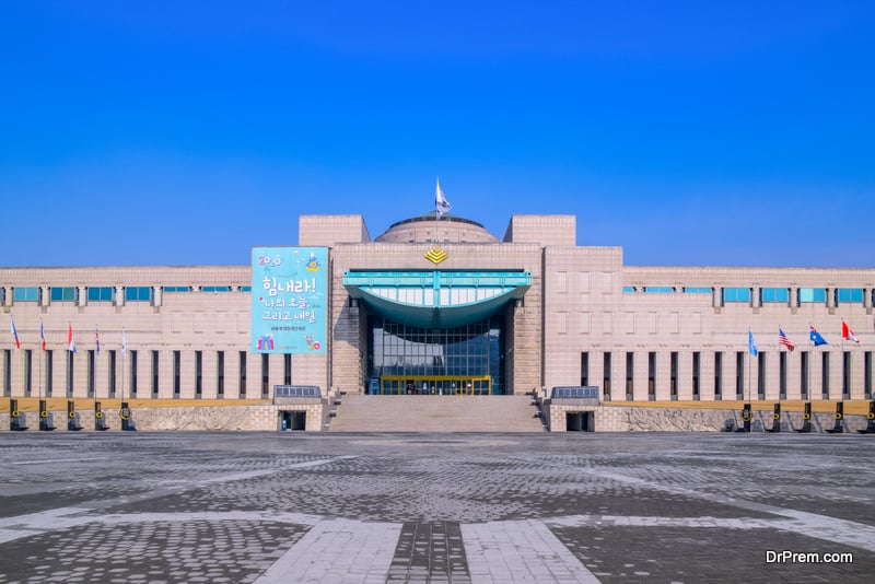 Korean War Memorial Hall in Seoul, South Korea
