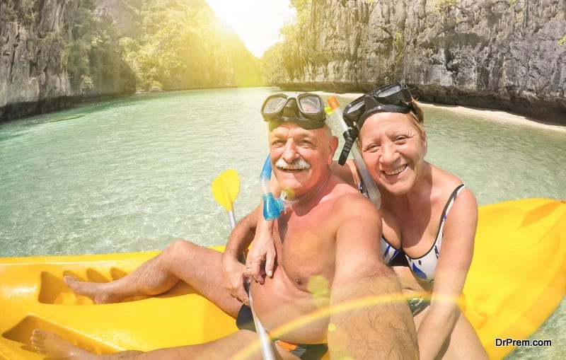 senior couple on Thailand tour