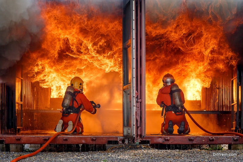 Death defying fire fighting