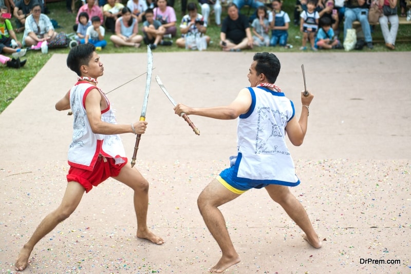 Thai Sword and pole Fighting