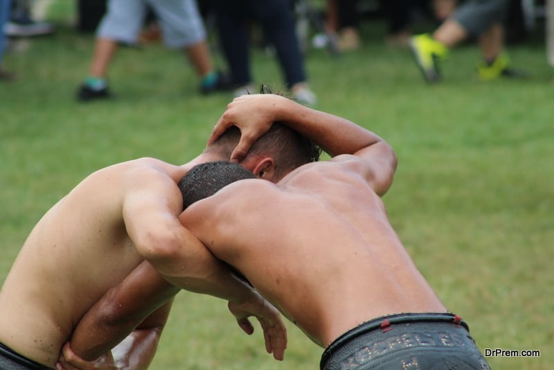 Turkish oil-wrestling tournament