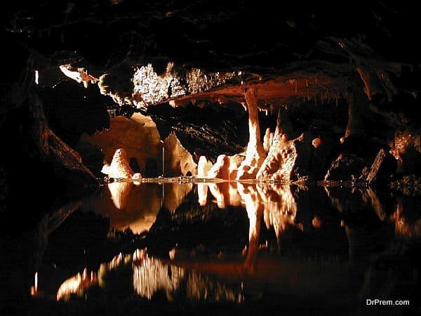 Cheddar Gorge and Woo key hole, Cheddar and Wells, England