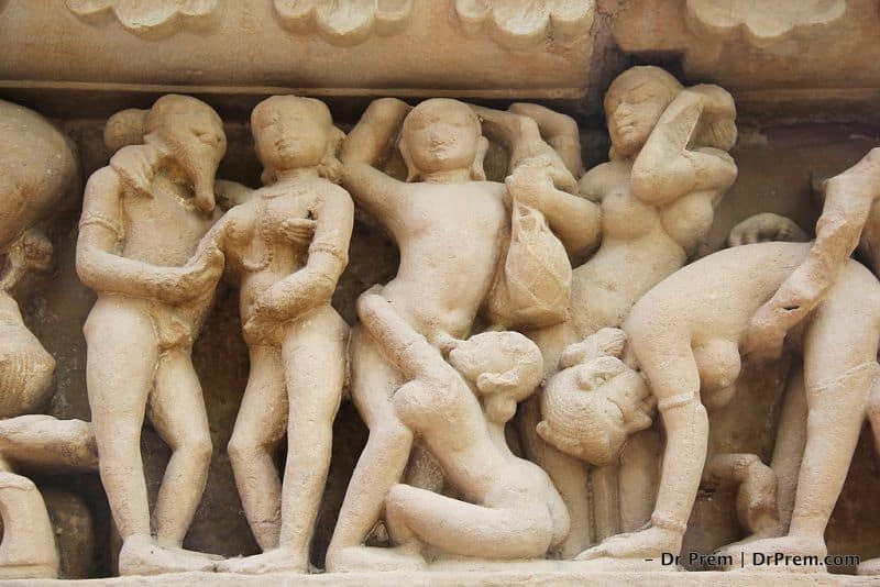 Erotic symbolism represents common belief and practices associated with fertility cult.