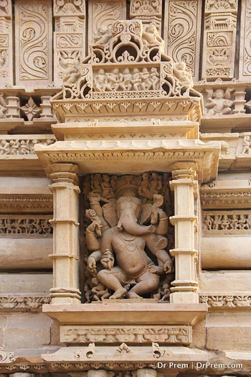 Lord Ganesha Sits In Glory At Khajuraho
