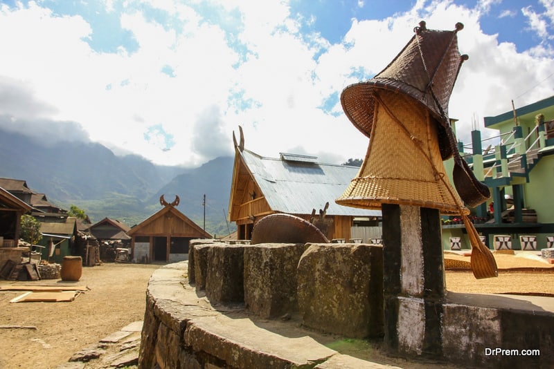 A wicker basket in rural Nagaland