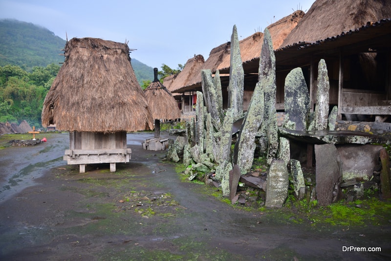 Traditional village of Ngada people on Flores