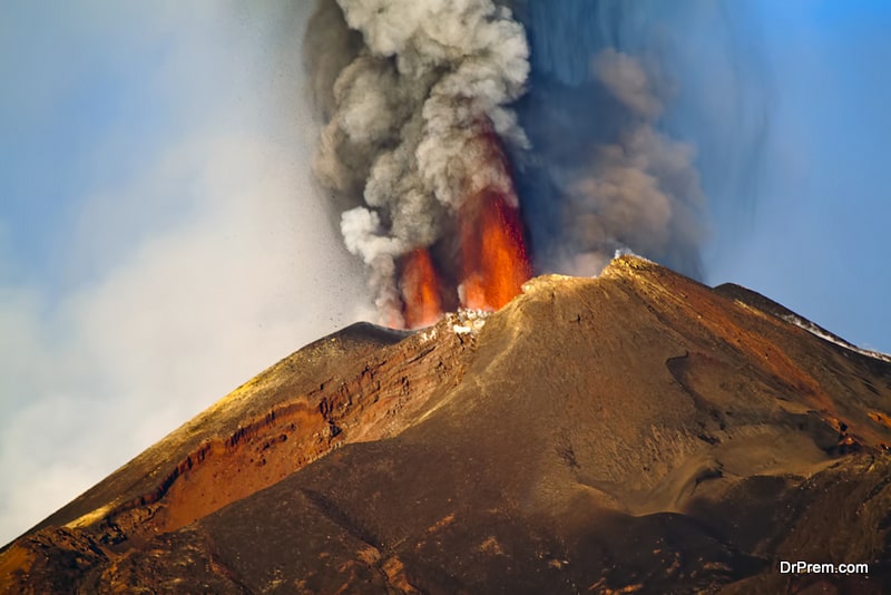 volcanic eruption
