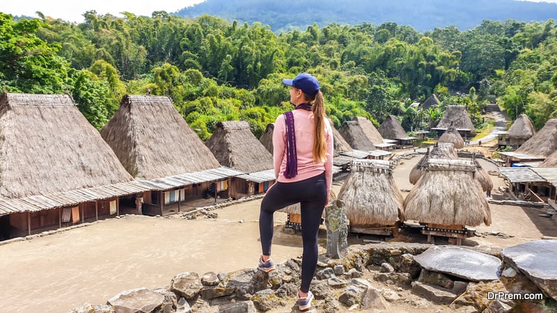 woman on exploration of tribal country