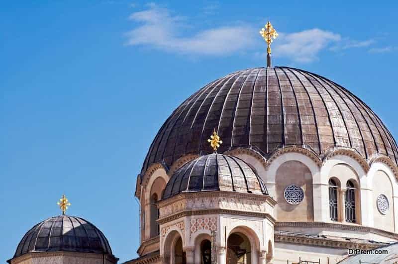 Detail of Serbian-Orthodox church of St.Spiridione in Trieste (Italy)