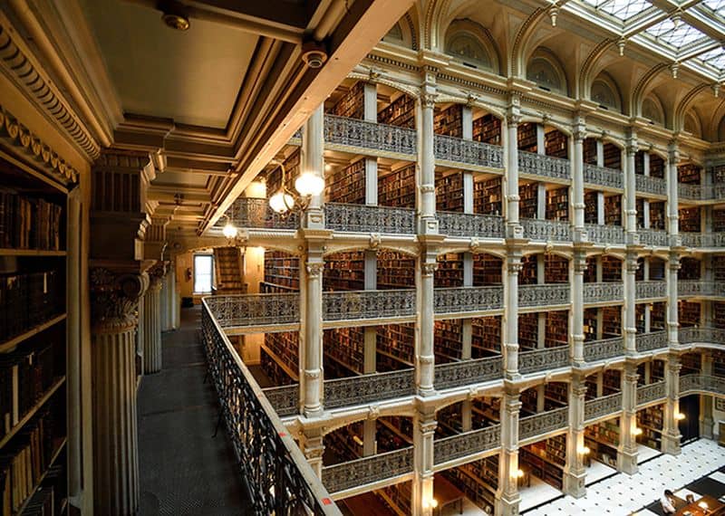 George Peabody Library, John Hopkins University, Baltimore