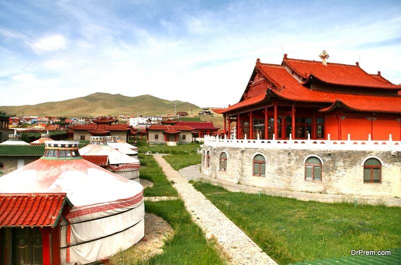 The mongolia palace at Ulaanbaatar , Mongolia