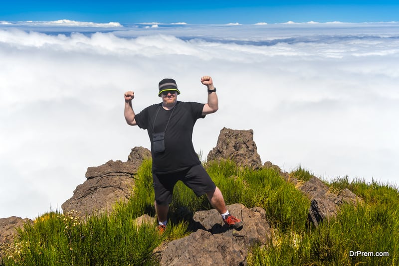 overweight hiker