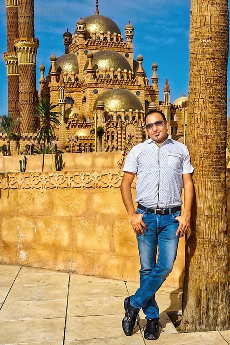 Dr Prem at Al Mustafa Mosque Sharm El Sheikh Egypt