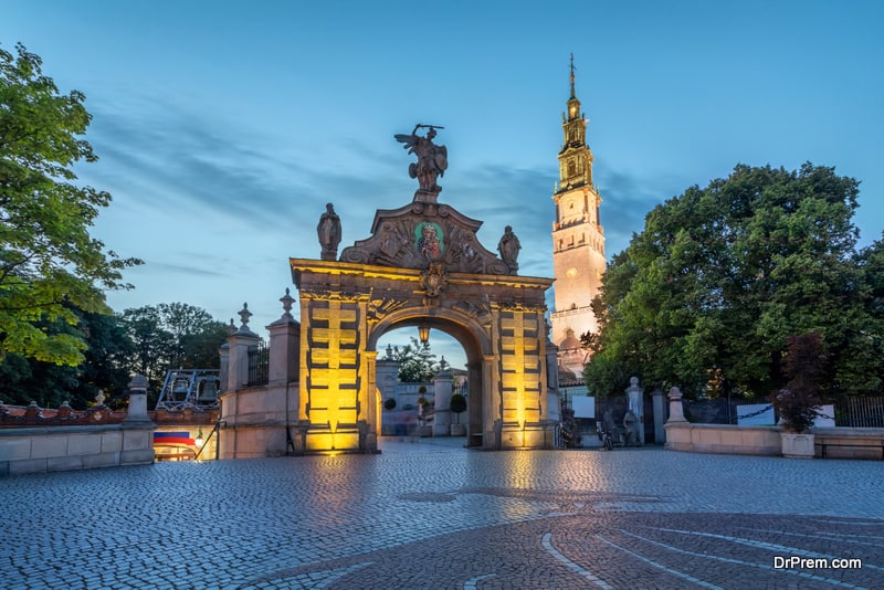 Lubomirski Gate in Jasna Gora monastery, Czestochowa