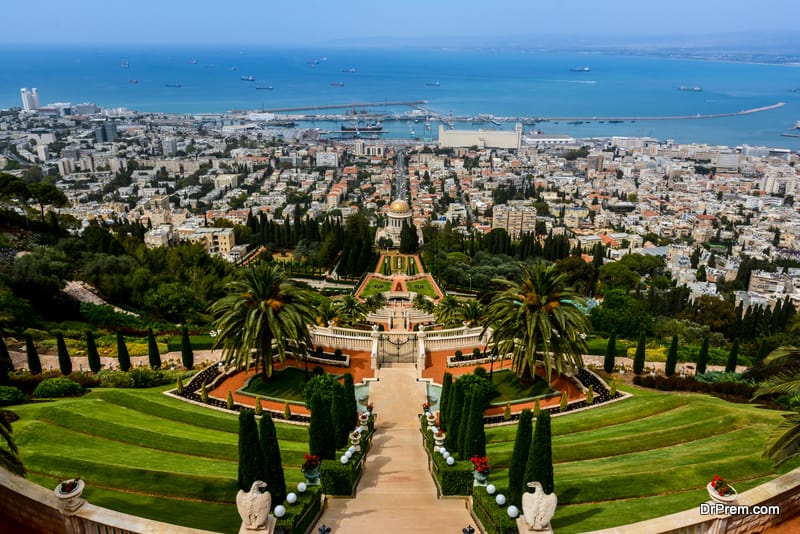 The Bahai grardens and temple in Haifa, Isarael