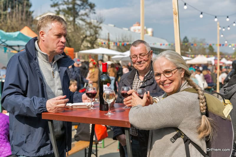Wine festival, Groningen, Holland