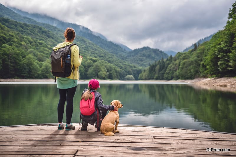 family on eco tourism