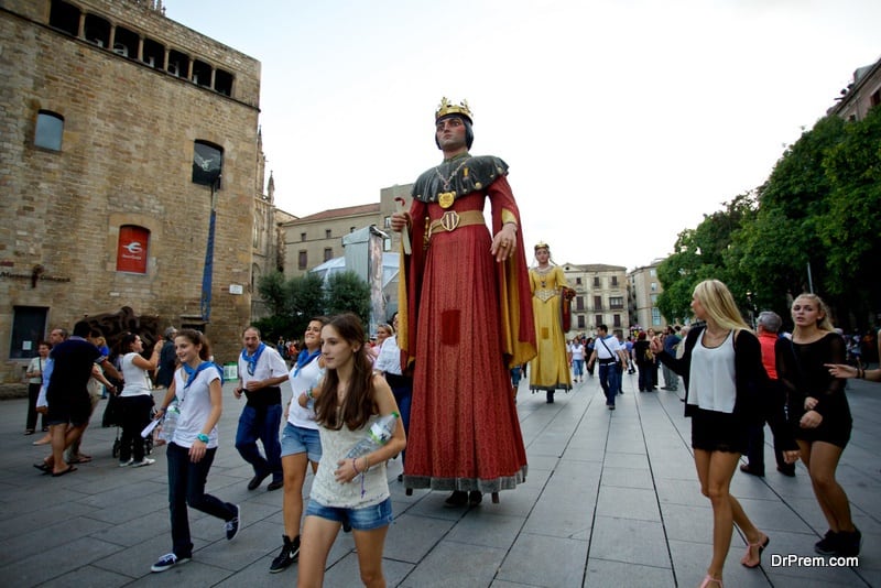 Giants Parade in Barcelona