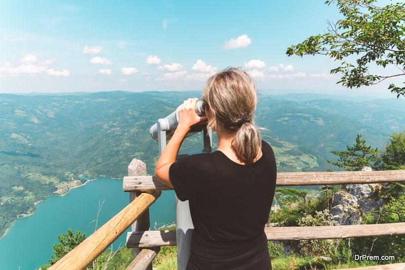 Admiring the landscape