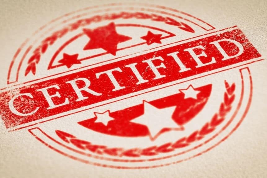 Certifications