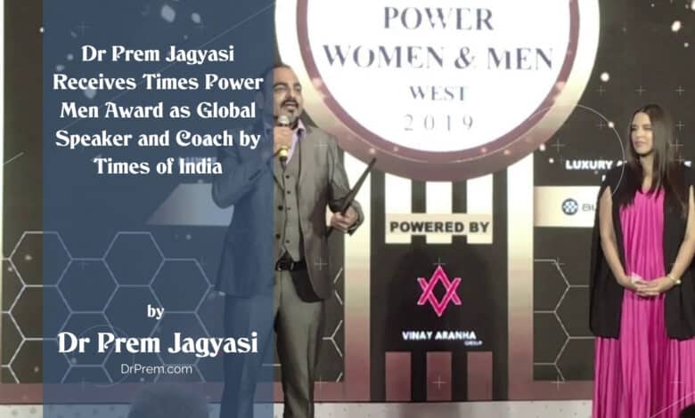 Dr Prem Jagyasi Receives Times Power Men Award As Global Speaker