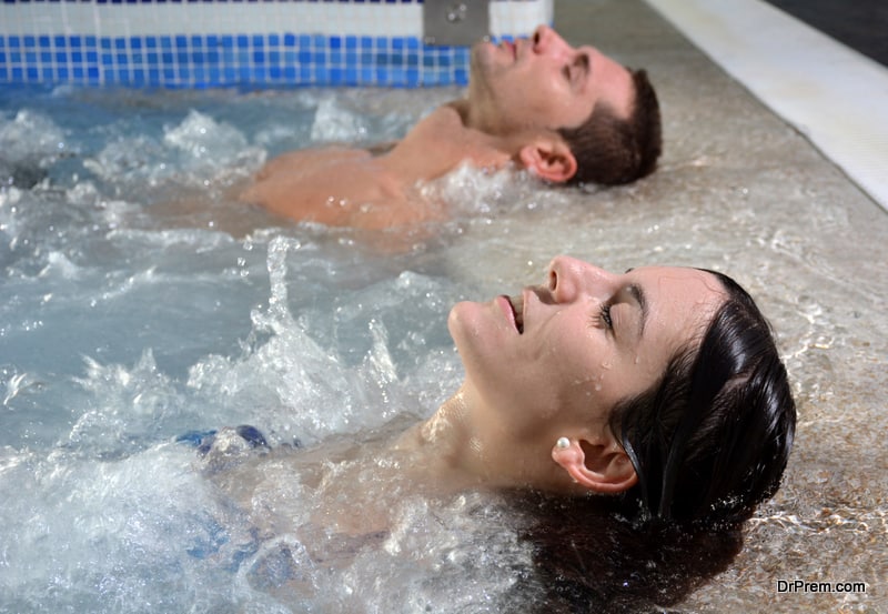 couple relaxing their body and mind