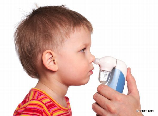 Using nasal aspirator