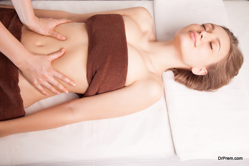 Massage helps in relieving the tension of the muscles