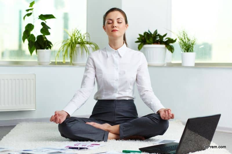 Yoga pose to deal with work related stress
