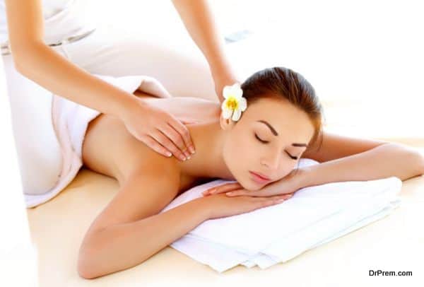 Close-up of a Beautiful Woman Getting Spa Treatment.