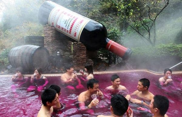 Wine bath