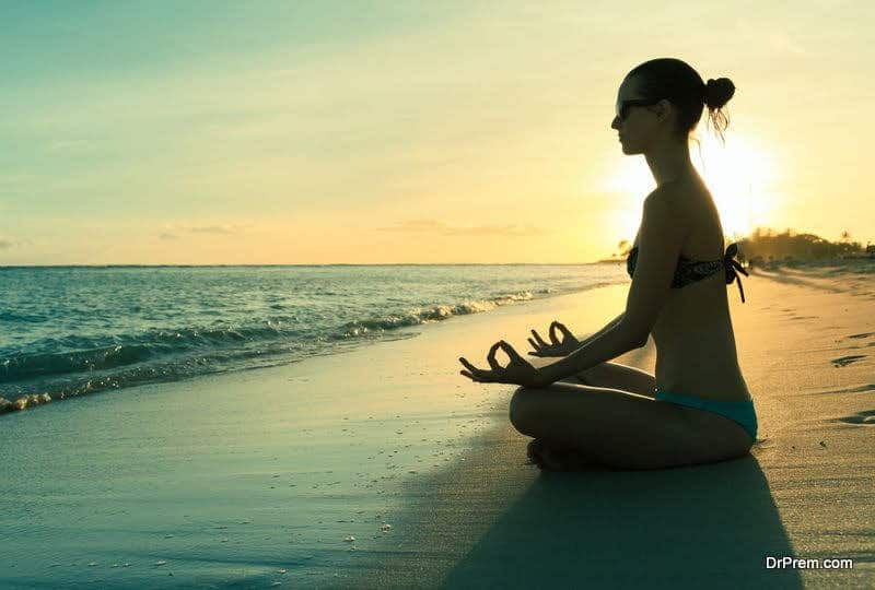 woman on Yoga Tourism