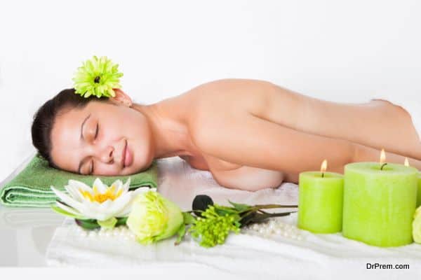 Young Woman In A Spa